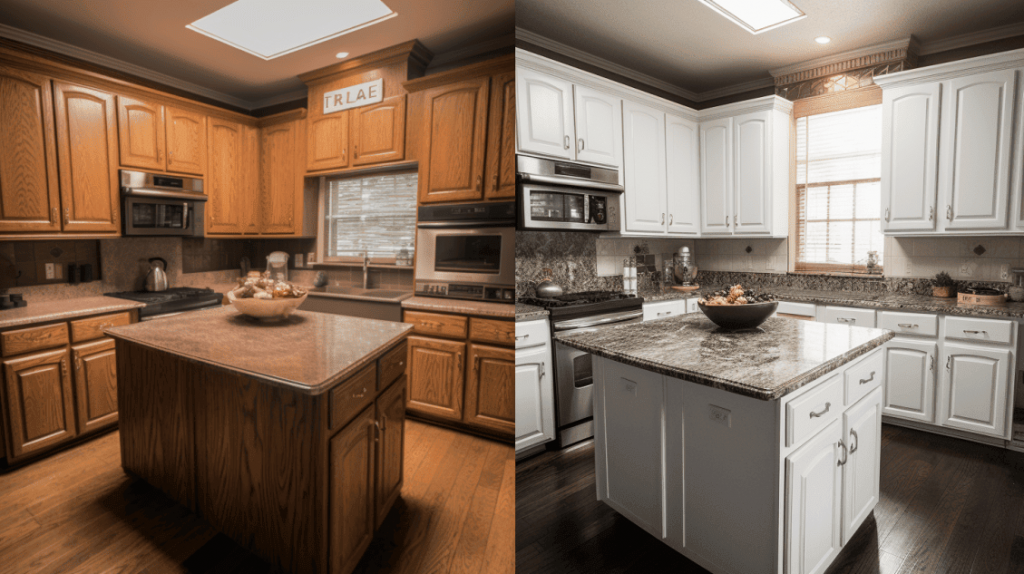 before-after-cabinet-painting-kitchen-cabinet-painting-tx-gulf-remodeling